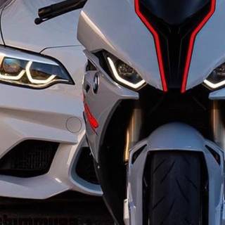 Bikes and cars together wallpaper