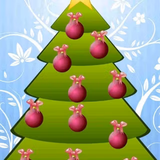 Xmas tree cartoon wallpaper