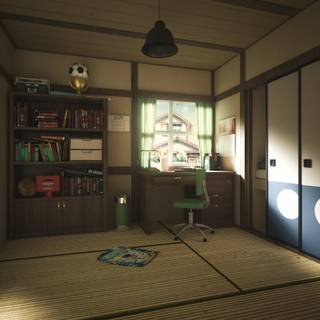 Nobita room wallpaper