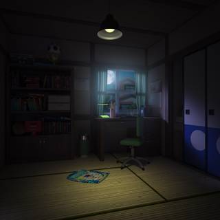 Nobita room wallpaper