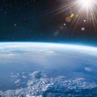 Sun from space wallpaper