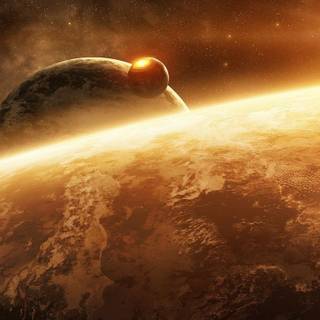 Sun from space wallpaper