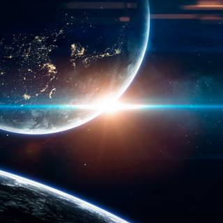 Sun from space wallpaper