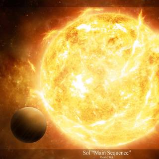 Sun from space wallpaper