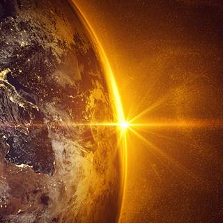 Sun from space wallpaper