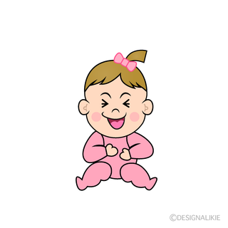 Baby girl cartoon wallpaper
