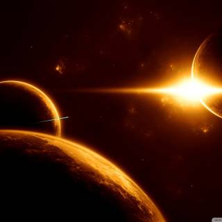 Sun from space wallpaper