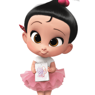 Baby girl cartoon wallpaper