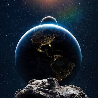 Sun from space wallpaper