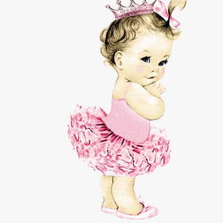 Baby girl cartoon wallpaper