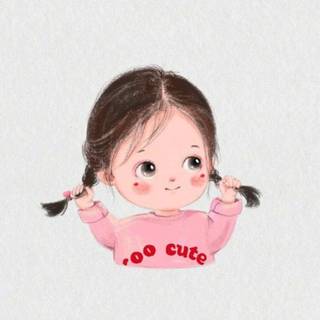 Baby girl cartoon wallpaper