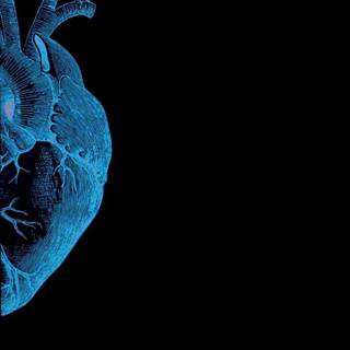 Half hearts wallpaper