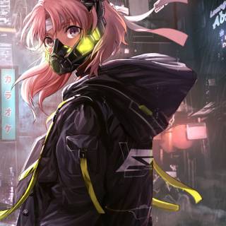 Anime girls cyber HD wallpaper