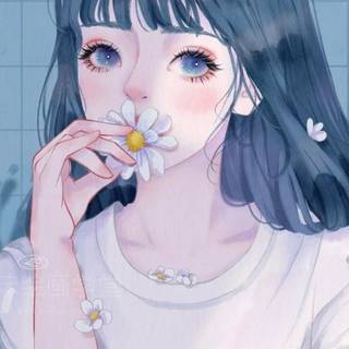 iPhone beautiful anime girl wallpaper