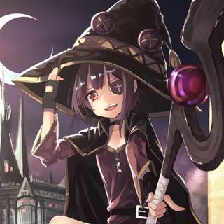 Witch anime girl wallpaper