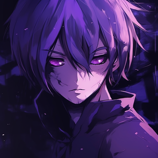 Dark anime purple wallpaper
