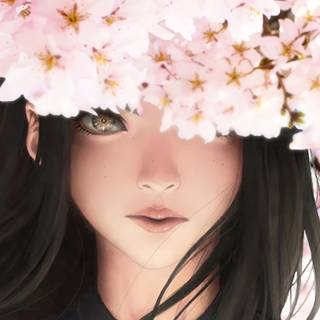 iPhone beautiful anime girl wallpaper