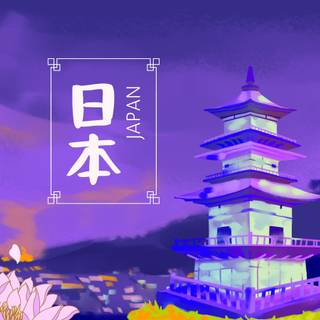 Dark anime purple wallpaper