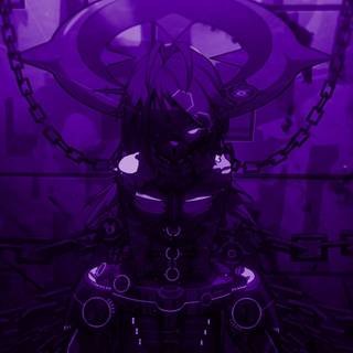Dark anime purple wallpaper
