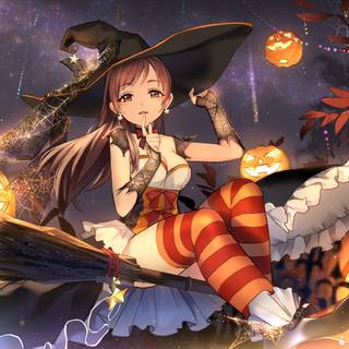 Witch anime girl wallpaper