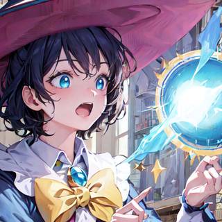 Witch anime girl wallpaper