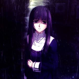 Dark anime purple wallpaper