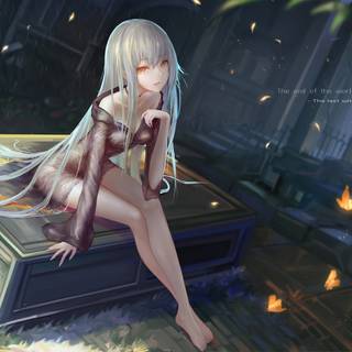 Witch anime girl wallpaper