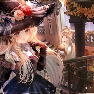 Witch anime girl wallpaper