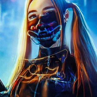 Anime girls cyber HD wallpaper