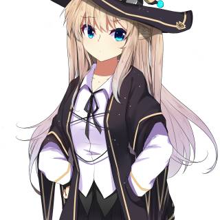 Witch anime girl wallpaper