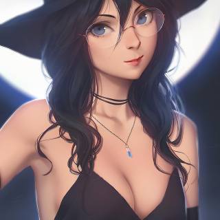 Witch anime girl wallpaper