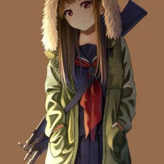 iPhone beautiful anime girl wallpaper