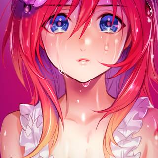 iPhone beautiful anime girl wallpaper