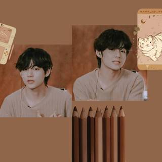 Kim Tae Hyung desktop wallpaper