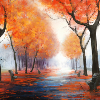Artistic autumn wallpaper