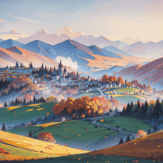 Valley autumn wallpaper