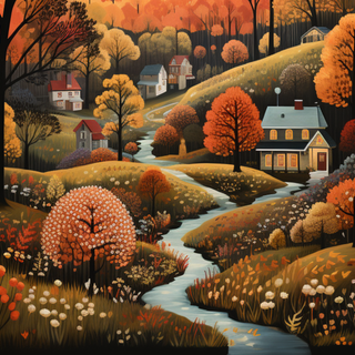 Artistic autumn wallpaper