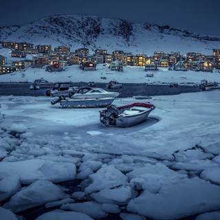 Winter landscape laptop wallpaper