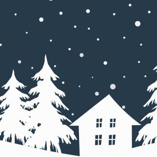 Winter simple cute wallpaper