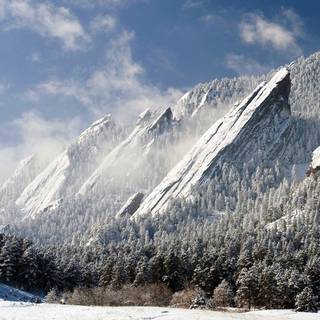 Winter landscape laptop wallpaper