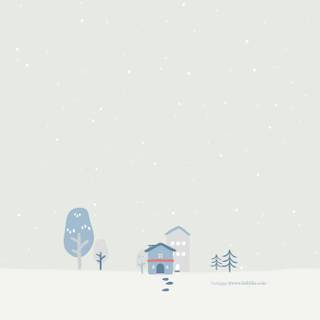 Winter simple cute wallpaper