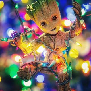 Groot Xmas wallpaper