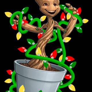Groot Xmas wallpaper