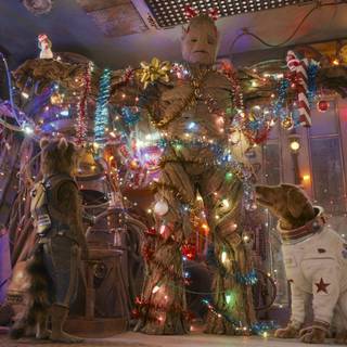 Groot Xmas wallpaper