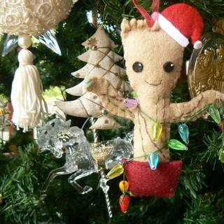 Groot Xmas wallpaper