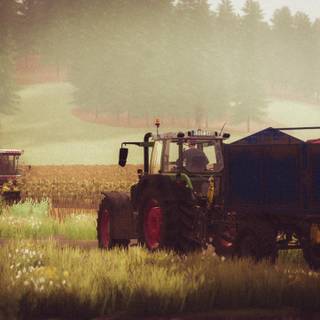 Tractor autumn wallpaper