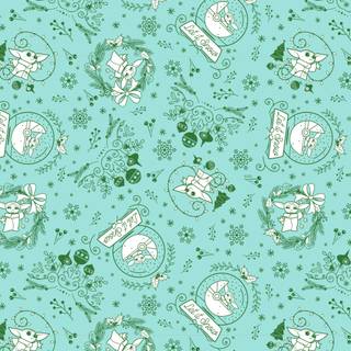 Mandalorian Xmas wallpaper