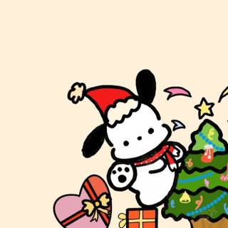 Christmas Pochacco wallpaper