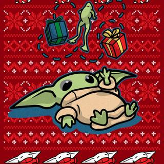 Mandalorian Xmas wallpaper