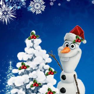 Christmas Olaf wallpaper